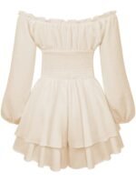 Women's Pleated Ruffle Jumpsuit - Image 3