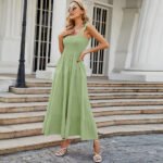 Floral Print Suspender Long Dress - Image 4