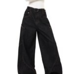 American Retro Style Loose Wide-Leg Denim Trousers - Image 2