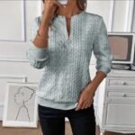 Womens 4-in-1 Zip Up Cotton Sweatshirt Pullover Casual - Image 2