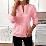 Womens 4-in-1 Zip Up Cotton Sweatshirt Pullover Casual - Image 4