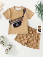 Men's children's clothing short-sleeved shorts T-shirt - Image 2