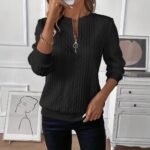 Womens 4-in-1 Zip Up Cotton Sweatshirt Pullover Casual - Image 3
