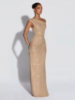 Elegant Sequin Bodycon Evening Gown - Image 4