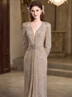 Heavy-embellished evening gown - Image 4