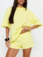 Women's Casual Short Sleeve T-Shirt and Shorts Set - Image 4