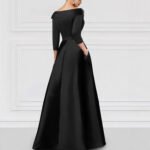 Elegant V-Neck Slit Evening Gown - Image 2