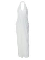 Summer Backless Halter Neck Mesh Dress - Image 5