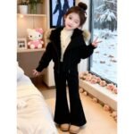 Girls Winter Fleece Jacket and Pants Set - Image 5