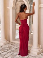 Elegant Halter Neck Evening Gown - Image 3