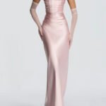 Elegant Halter Neck Fishtail Evening Gown