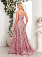 Elegant Strapless Sequin Evening Gown - Image 2