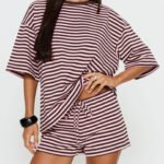 Women's Casual Short Sleeve T-Shirt and Shorts Set