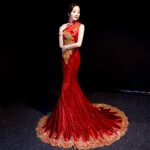 Fishtail Evening Gown with Sequins - Image 4