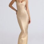 Women's fitted evening gown