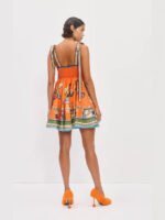 Casual Fashion Elegant Linen Lace-Up Dress - Image 3