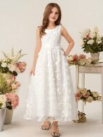 Girls Princess Lace Dress - Image 4