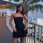 Polka Dot Strapless A-Line Dress - Image 4