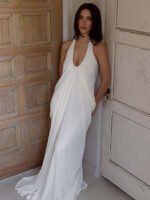 Summer Backless Halter Neck Mesh Dress - Image 2