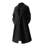 Double-Breasted Mid-Length Wool Overcoat - Image 2