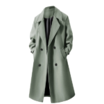 Double-Breasted Mid-Length Wool Overcoat - Image 4