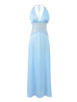 Elegant Hollow-Out Lace Evening Gown - Image 3