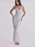 Women's fitted evening gown - Image 5