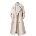 Double-Breasted Mid-Length Wool Overcoat - Image 3